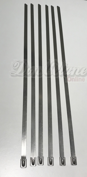 Metallbinder 6er Pack - 30cm - Hitzeschutzwicklung